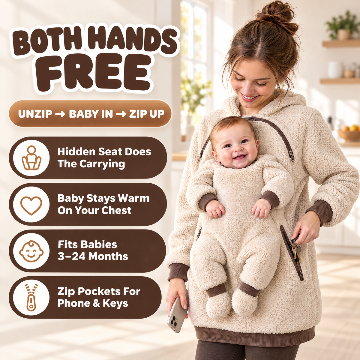 CozyCo Bear Hug Hoodie